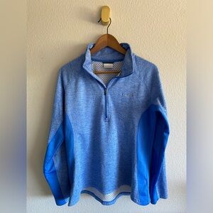 Columbia 1/4 Zip Blue Jacket - XL